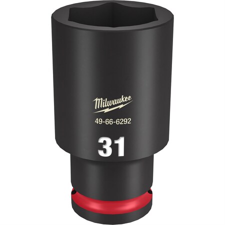 Milwaukee Tool SHOCKWAVE Impact Duty? 1/2"Drive 31MM Deep 6 Point Socket 49-66-6292